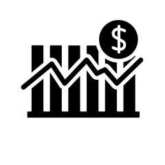 finance stats vector icon