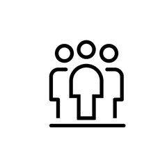 group people, teamwork icon vector