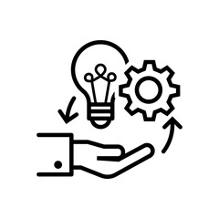 Project management vector icon