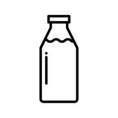 milk bottle icon vector