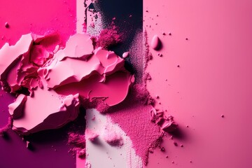 Abstract grunge pink background, generative ai