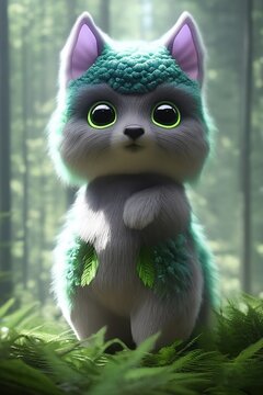 cute forest monster