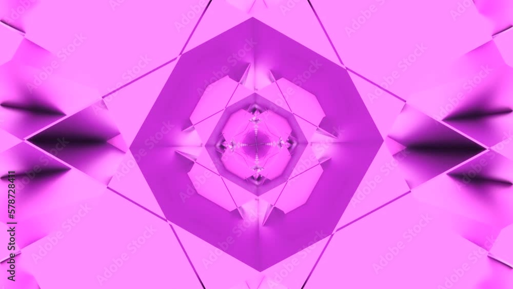 Aufkleber pink background. design.a kaleidoscope effect in abstraction that changes patterns.
