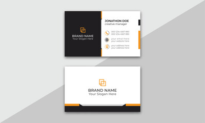 Modern and simple business card design. modern creative business card and name card horizontal simple
clean template vector design. Creative modern business card template. Personal visiting card.