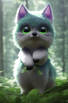 cute forest monster