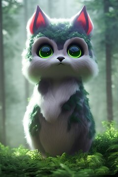 cute forest monster