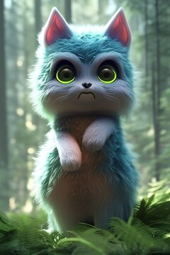cute forest monster
