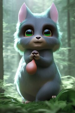 cute forest monster