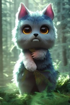 cute forest monster