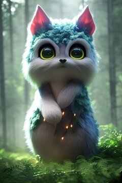 cute forest monster