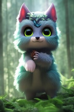 cute forest monster