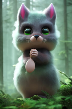 cute forest monster