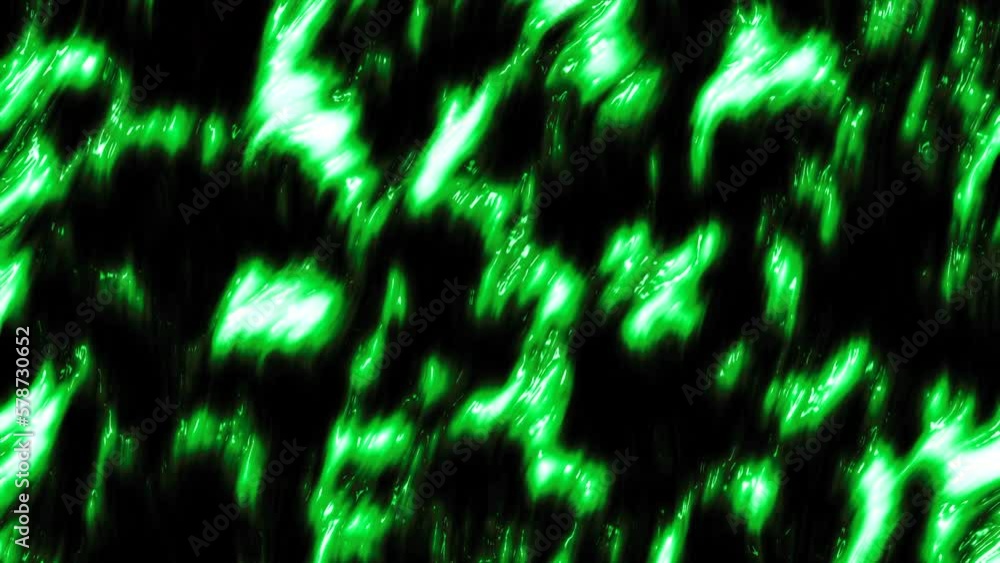 Poster green animation. motion.colorful animation with drops that spread in different directions.
