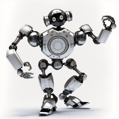 Colorful image of a robot dancing