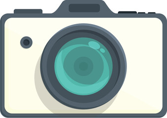 Obraz premium Photograph camera icon cartoon vector. Digital flash. Shutter image