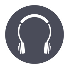 open headband headphones vector icon
