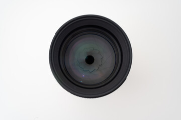 カメラレンズの正面