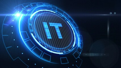 IT consultant presenting tag cloud about information technology.