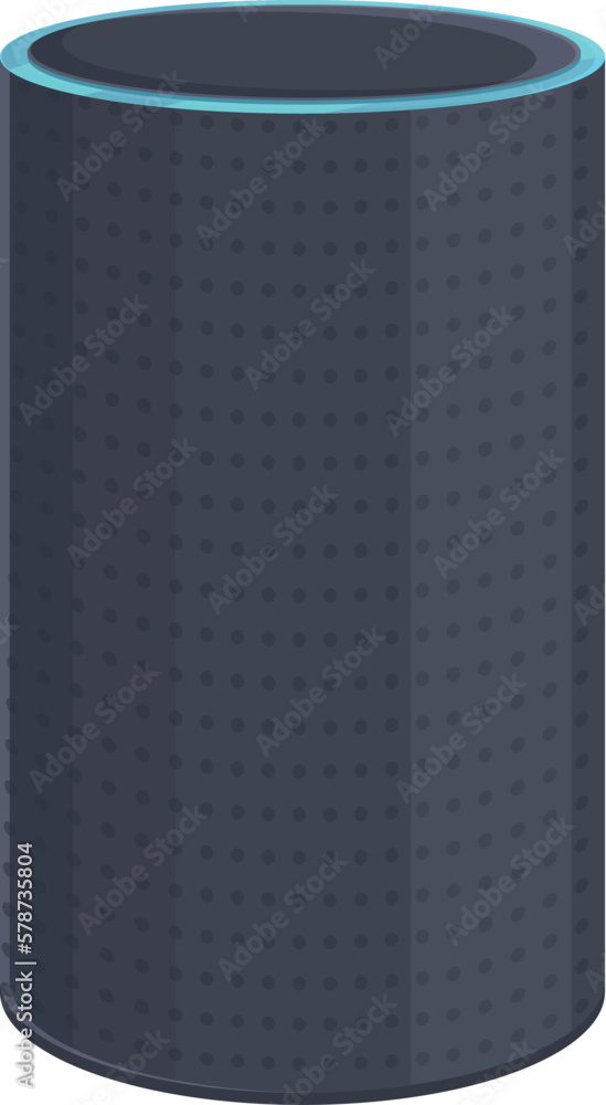 Aufkleber command device icon cartoon vector. smart speaker. voice assistant