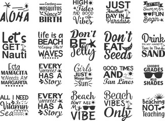 Beach SVG Design Bundle 