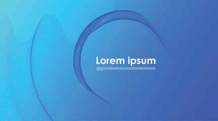 Abstract Blue Wave Background Vector File