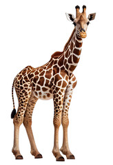 Giraffe isolated on white background. Generative AI