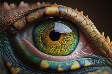 Getting Up Close on a Chameleon's Eye. Generative AI