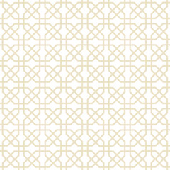 Abstract geometric retro seamless pattern. Mosaic design tile background. Geometric line celtic ornament with stylish asian floral motif