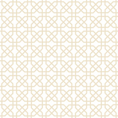 Abstract geometric retro seamless pattern. Mosaic design tile background. Geometric line celtic ornament with stylish asian floral motif