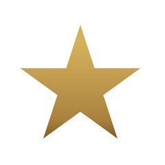 gold star on transparant background