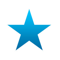 Obraz premium blue star icon