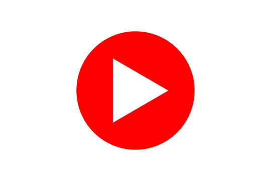 Play icon transparant design red