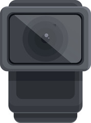 Obraz premium Digital camera icon cartoon vector. Action camera. Car drive