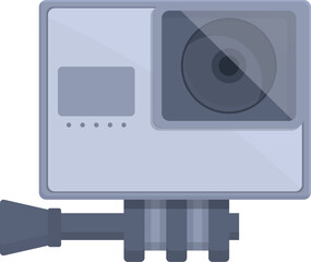 Fototapeta na wymiar Action dashcam icon cartoon vector. Sport cam. Digital drive