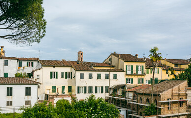 Fototapeta na wymiar cityscape of the old town of Lucca, Tuscany region,central Italy,Europe