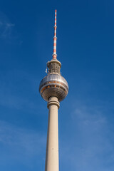 View of famous TV tower at Alexanderplatz, Germany