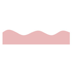 Aesthetic wavy shape, wavy footer