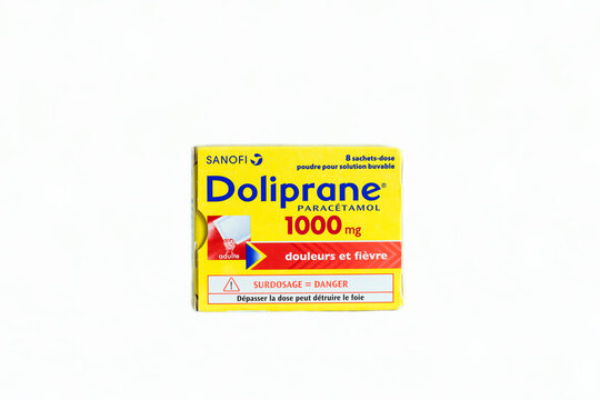 Doliprane 1000 mg from Sanofi, Paracetamol tablets painkiller