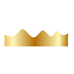 Golden wavy shape, wavy footer, abstract shape