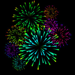 fireworks colorful carnival background