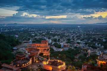 Aerial view of Jaipur, Rajasthan, India