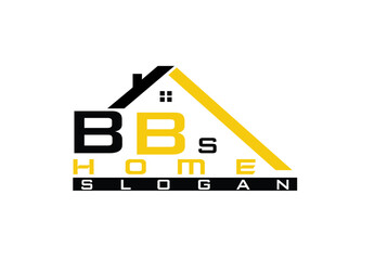 abstract house logo design vector illustration