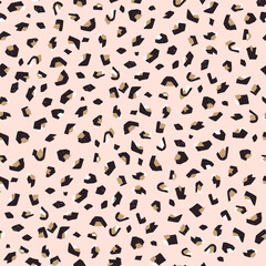 Leopard seamless pattern, surface design. Illustration for prints, clothing, packaging.