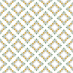 Spring flowers collection of seamless pattern drawing 111