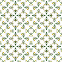 Spring flowers collection of seamless pattern drawing 26