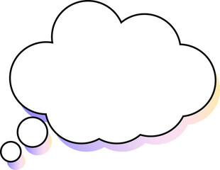 white speech bubble, text box, thinking balloon, message box decoration, speak bubble