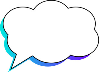 white speech bubble, text box, thinking balloon, message box decoration, speak bubble