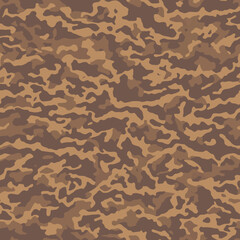 Camouflage seamless pattern. Abstract modern vector military background. Fabric textile print template.