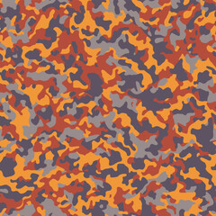Camouflage seamless pattern. Abstract modern vector military background. Fabric textile print template.
