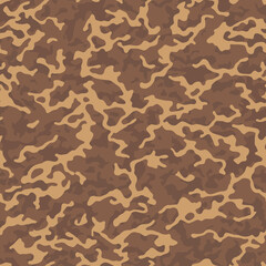 Camouflage seamless pattern. Abstract modern vector military background. Fabric textile print template.